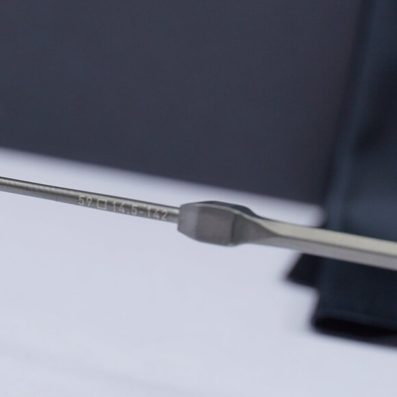 Valentino V-STUD-II VLX-133B Aviator Eyeglasses 59mm - Black Rhodium - Picture 11 of 11